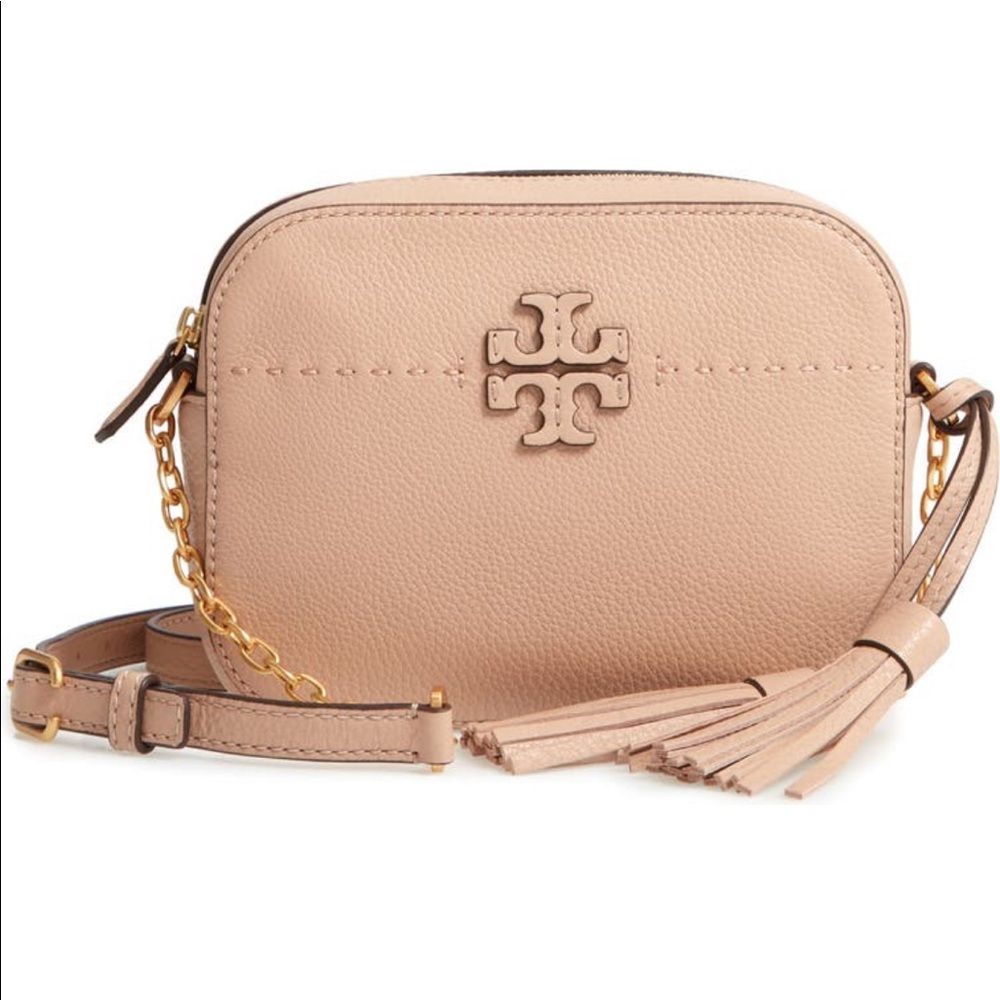Tory Burch McGraw Camera Bag in Devon Sand